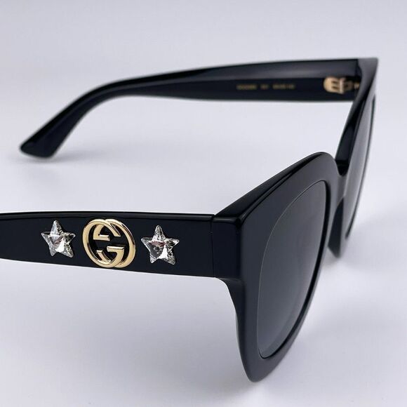 SALE! NEW Gucci  GG0208S 001 Black Gray Mirrored Gradient Square Women main image 13